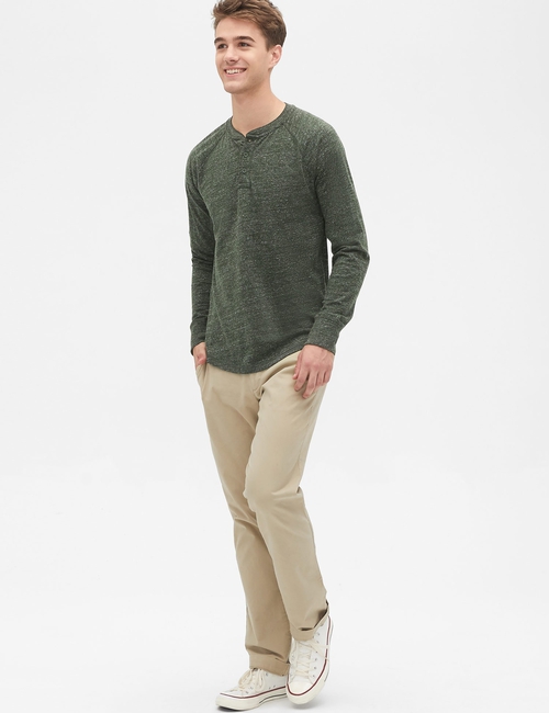 Essential Khakis in Straight Fit with GapFlex