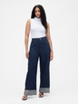 V-HR WIDE LEG CUFF DARK GISELE