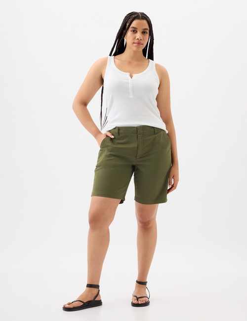 9" Downtown Khaki Bermuda Shorts