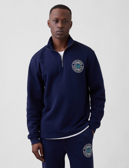 V-DB GRAPHIC QTR ZIP