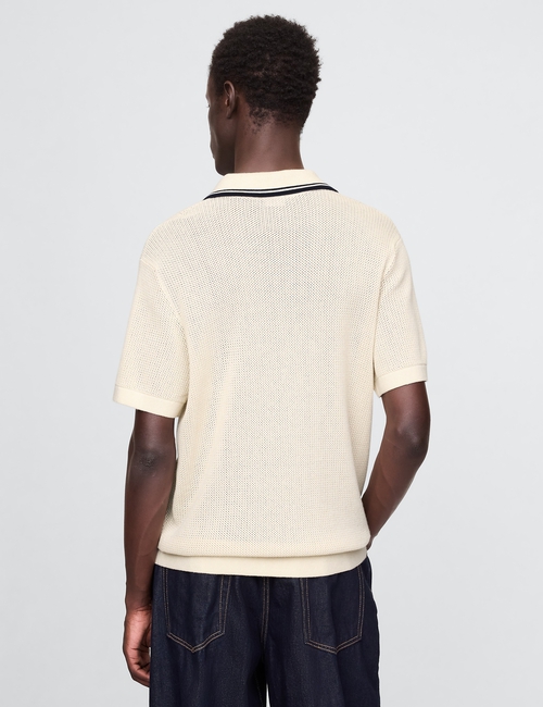 Johnny-Collar Sweater
