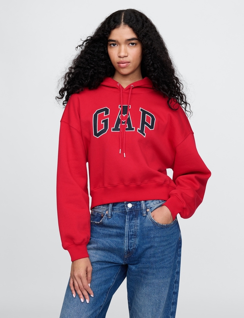 Vintage Soft Cropped Hoodie