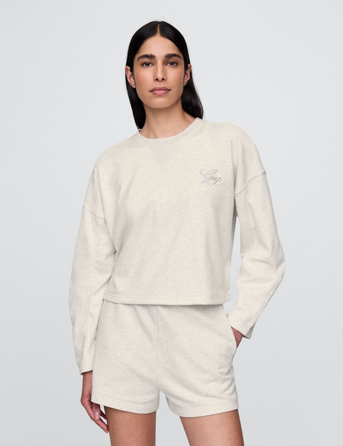 VintageSoft Oversized Logo Sweatshirt