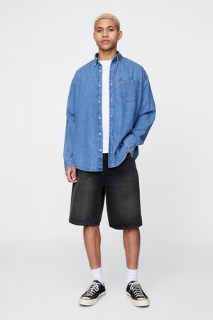 10.5" Baggy Denim Shorts
