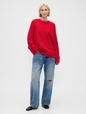 CashSoft Shaker-Stitch Boyfriend Sweater