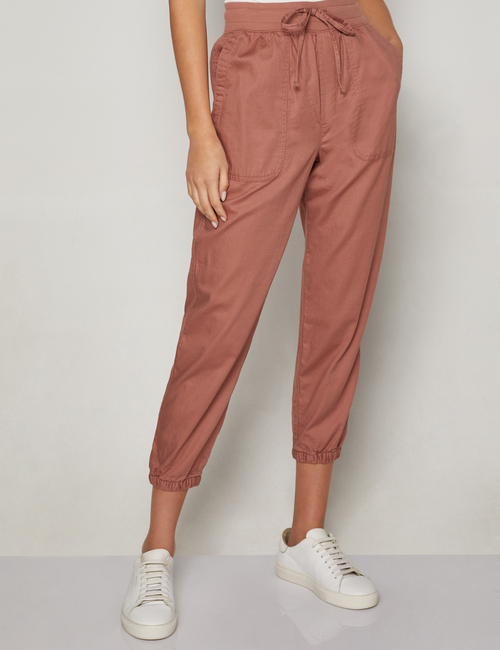 Ribbed Twill Joggers