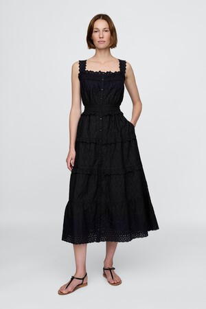 Gap × DÔEN Eyelet Midi Dress