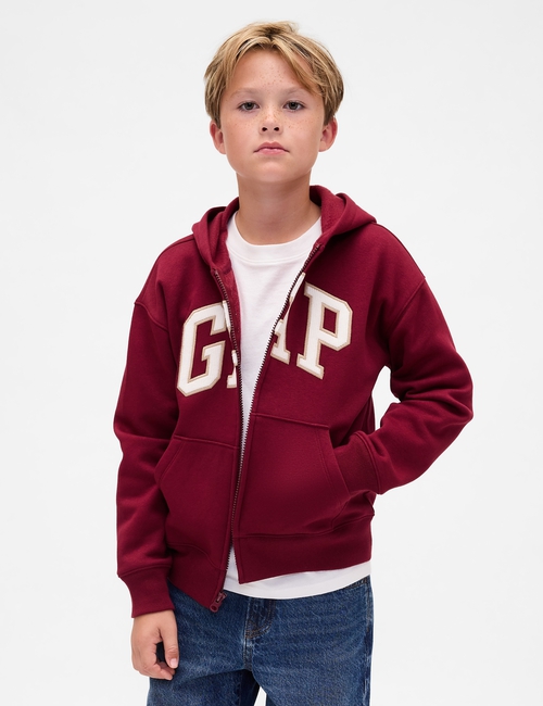 Kids Relaxed Gap Logo Zip Hoodie