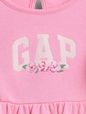 Baby & Toddler French Terry Ruffle Logo Dress