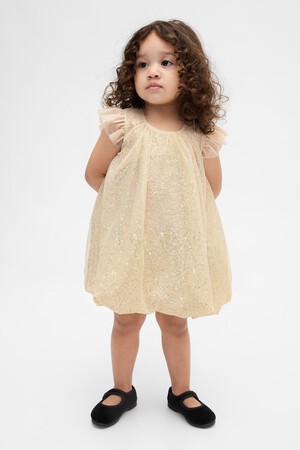 Baby & Toddler Sequin Tulle Bubble Dress