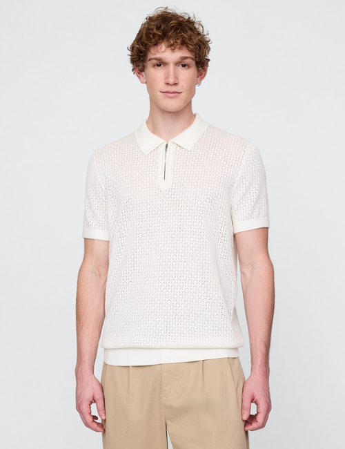 Crochet Polo Shirt