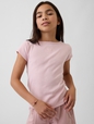 Kids Cap-Sleeve Fitted T-Shirt
