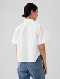 Organic Cotton Bubble Sleeve Shirt