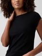 Stretch Jersey Boatneck T-Shirt