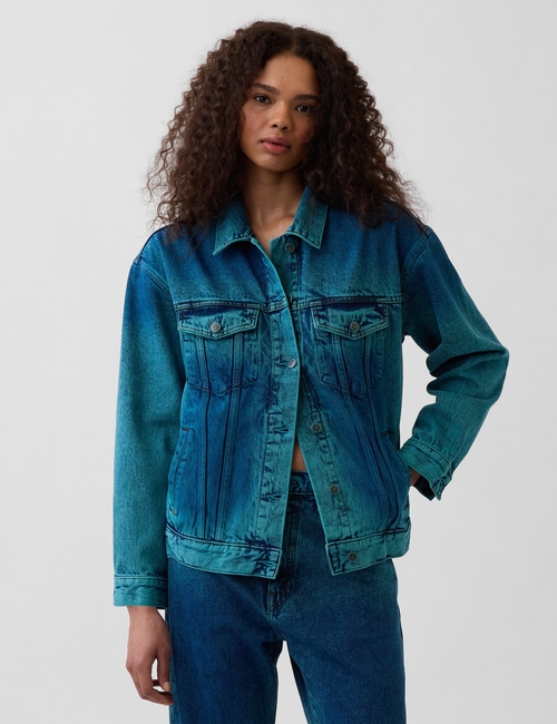 Gap × HFR Oversized Icon Denim Jacket by IGDALYAH