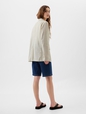 Relaxed Linen-Blend Blazer