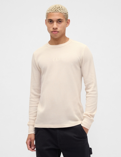 V-FRCH LS WAFFLE MINI LOGO CREW