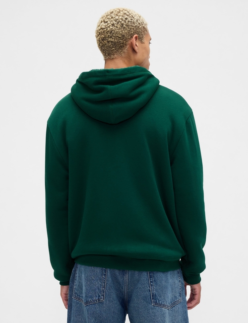 Relaxed Gap Logo Sherpa-Lined Zip Hoodie
