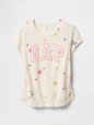 Kids Ruched Gap Logo T-Shirt