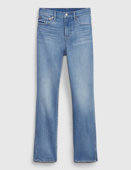 Mid Rise Split-Hem Vintage Slim Jeans