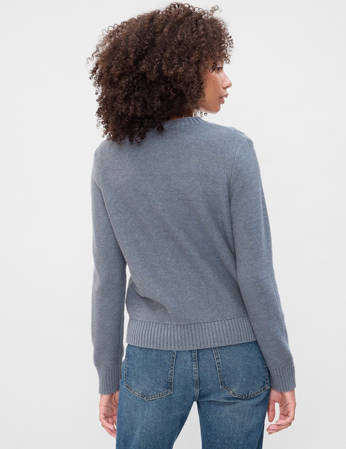 Cable-Knit Crewneck Sweater