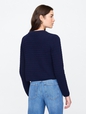Stripe Mixed-Stitch Cardigan