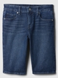 9" Mid Rise Denim Bermuda Shorts