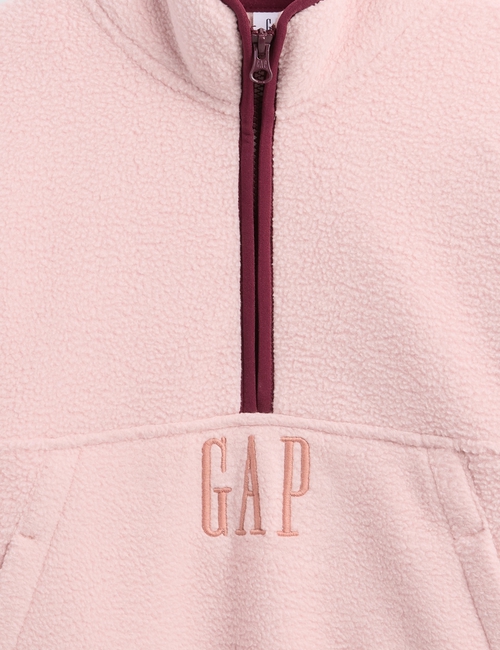 Kids Sherpa Logo Half-Zip Pullover
