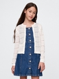 Girls Pointelle Cardigan