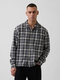 Organic Cotton Relaxed Flannel Shirt