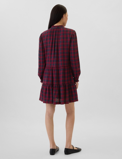 Plaid Flannel Shirtdress