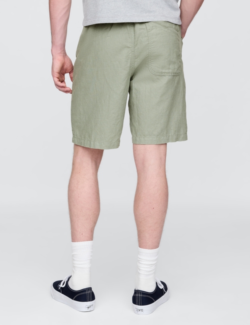 Linen-Cotton Easy Shorts