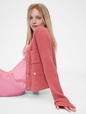 GAP STUDIO CROPPED GOLD BUTTON JACKET CARDIGAN