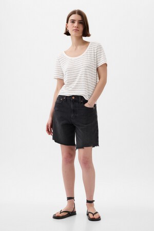 Linen-Blend T-Shirt