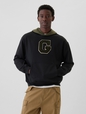 Colorblock Varsity Logo Hoodie