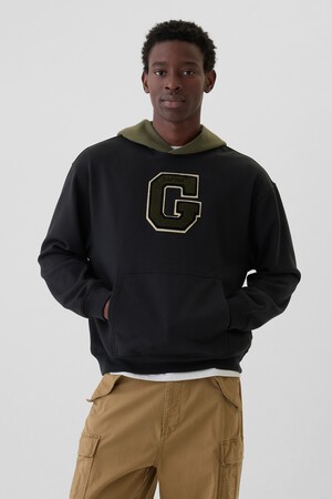 Colorblock Varsity Logo Hoodie