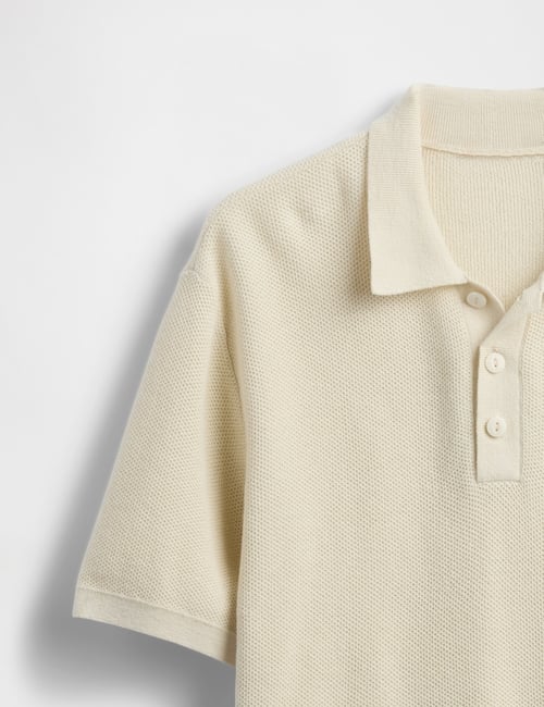 Kids Relaxed Sweater Polo Shirt