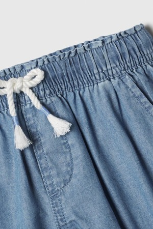 Kids Chambray Pull-On Shorts with Washwell