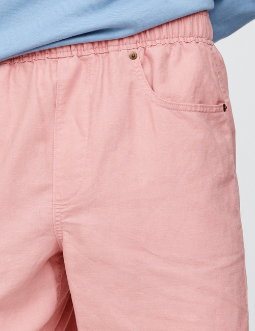 Linen-Cotton Easy Shorts