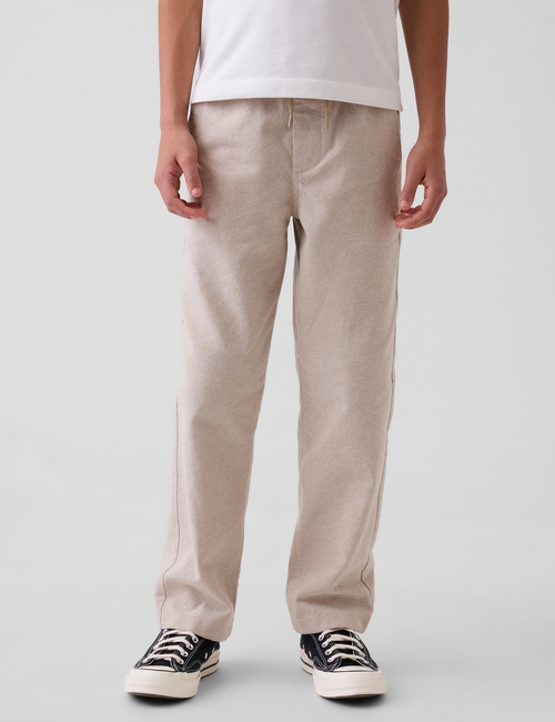 Kids Linen-Cotton Relaxed Easy Pants