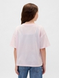 Kids Oversized Flippy Sequin Graphic T-Shirt