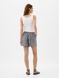 4" Mid Rise Stripe Linen-Blend Shorts