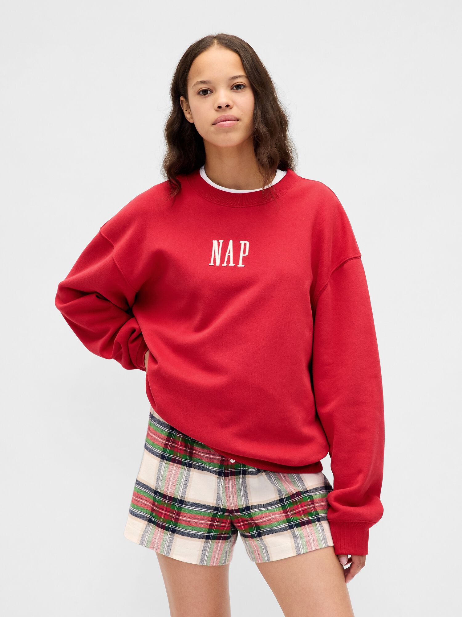 Shop VintageSoft NAP Logo Sweatshirt for | GAP UAE