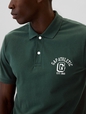 Gap Graphic Stretch Pique Polo Shirt