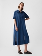 Linen-Cotton Maxi Dress