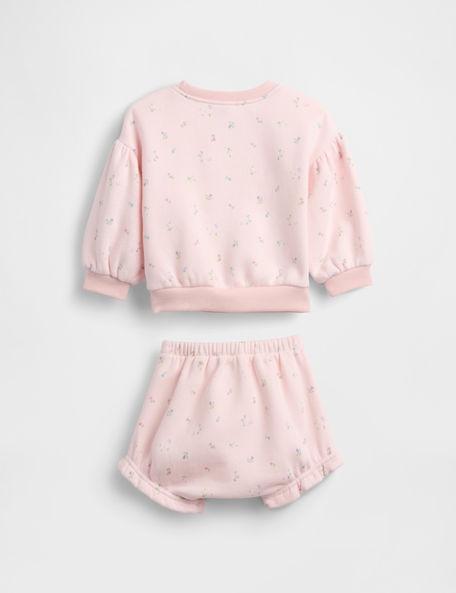 Baby VintageSoft Floral Logo Outfit Set