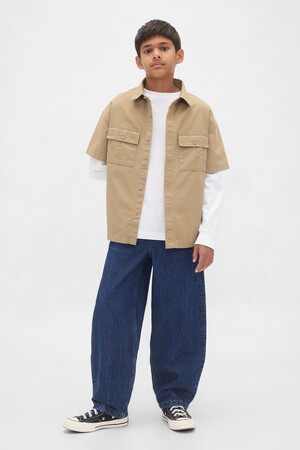 BAGGY BARREL - DARK WASH