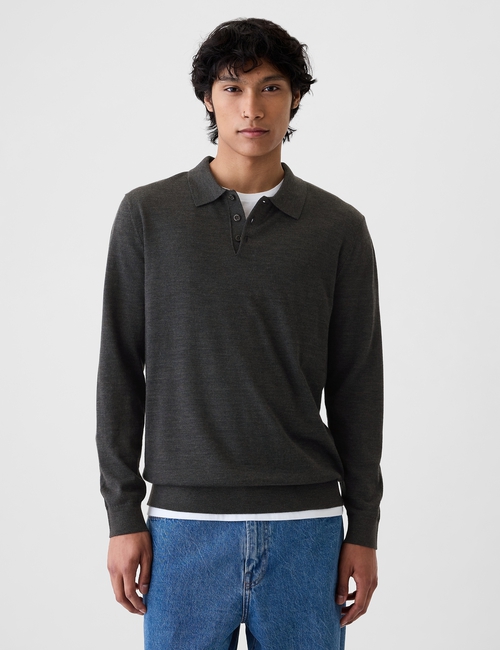 Merino Polo Sweater