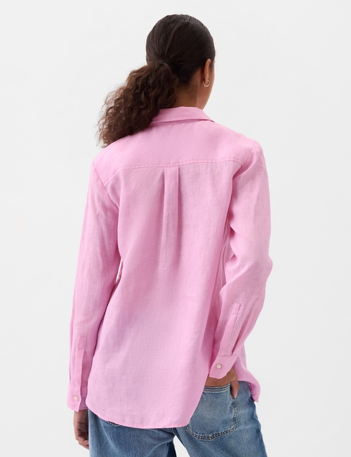 100% Linen Boyfriend Shirt