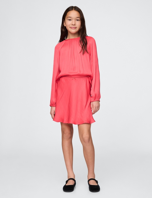 Kids Satin Slip Skirt